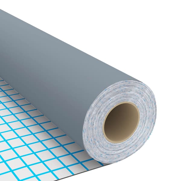 vidaXL selvklæbende møbelfiner, grå, 500x90 cm, PVC