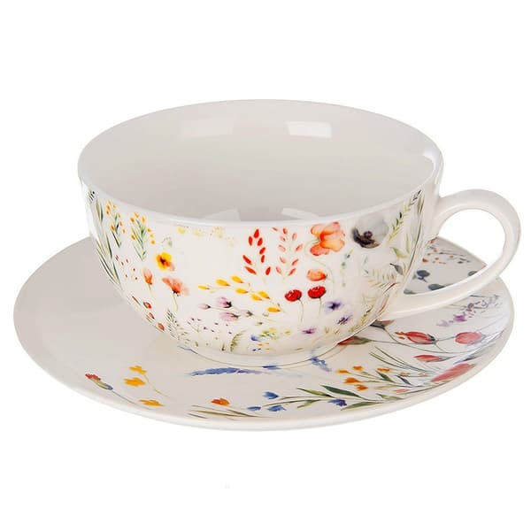 Porcelæns tekande med kop, MAKI 3 dele