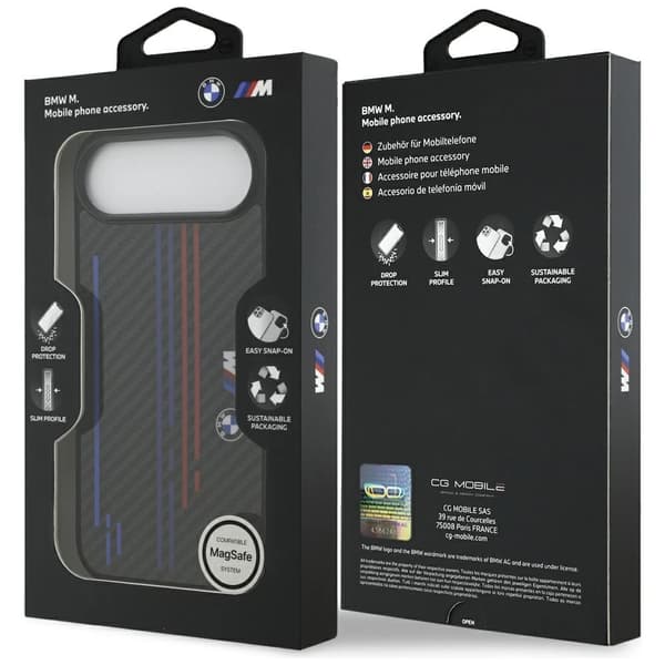 BMW M Kevlar-linjer og logo MagSafe-etui til iPhone Air - sort