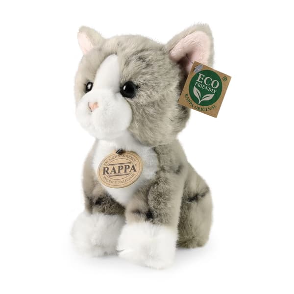 RAPPA 222595 Pehmolelu Harmaa Kissa 18 cm