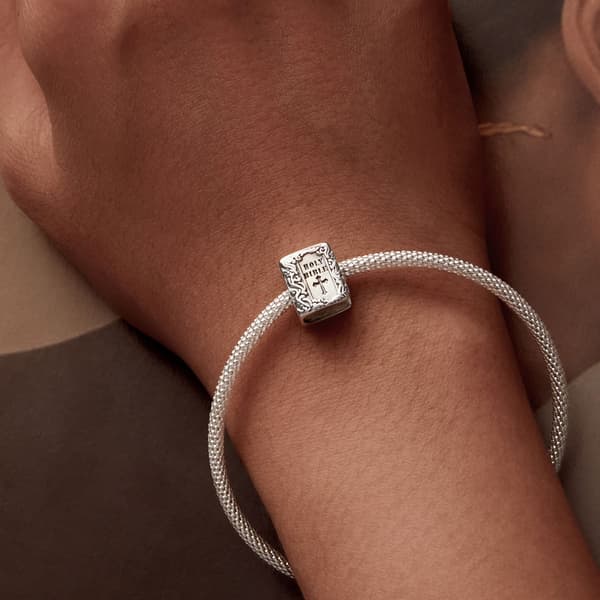 Bibelns silverpärla för modulärt armband