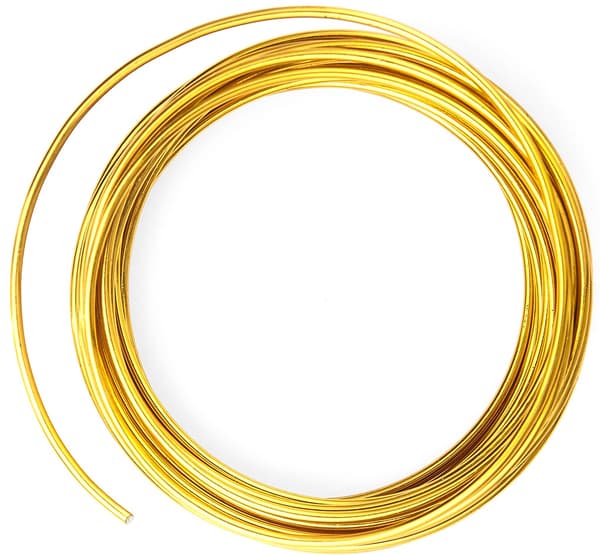 Blomstermetaltråd guld 2mm 5m