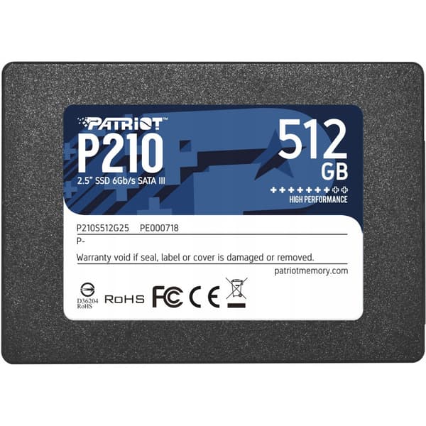 Patriot P210 512GB SATA3 2.5 SSD