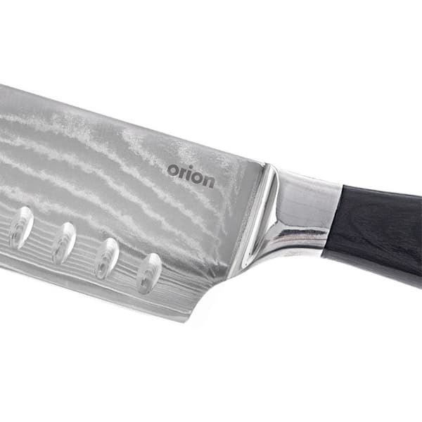 Santoku damaskus kniv i stål 31 cm
