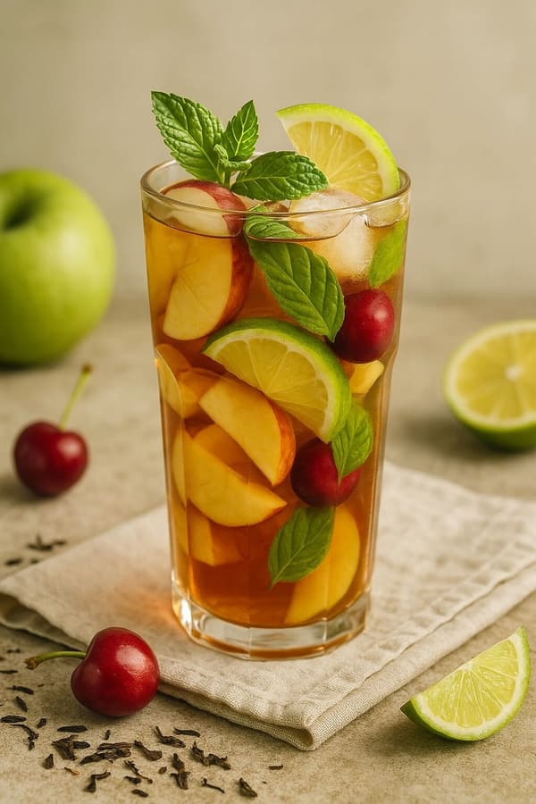 Sort te ice tea æble mynte 50 g til isthe kirsebær lime