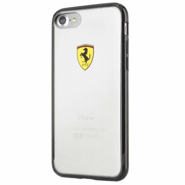 Ferrari Hardcase FEHCP7BK iPhone 7/8/SE2020 / SE 2022 svart/transparent Racing Shield