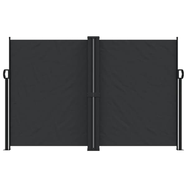 vidaXL udtrækkelig sidemarkise sort 160x1000 cm