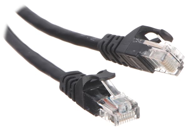 PATCHCAB RJ45/1.8-SVART 1.8 m