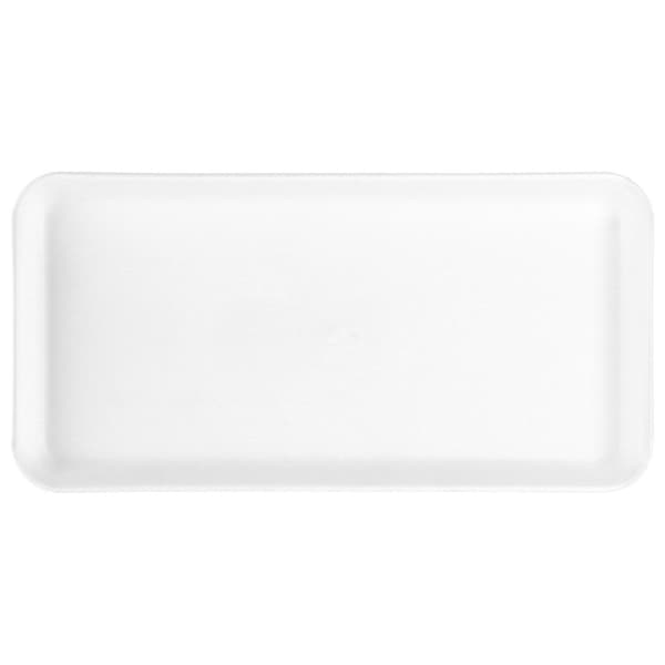 Hvid rektangulær serveringsbakke 29,5x15 cm