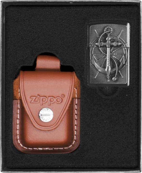 Zippo Nautic Emblem Lighter Gavesæt nr. 2