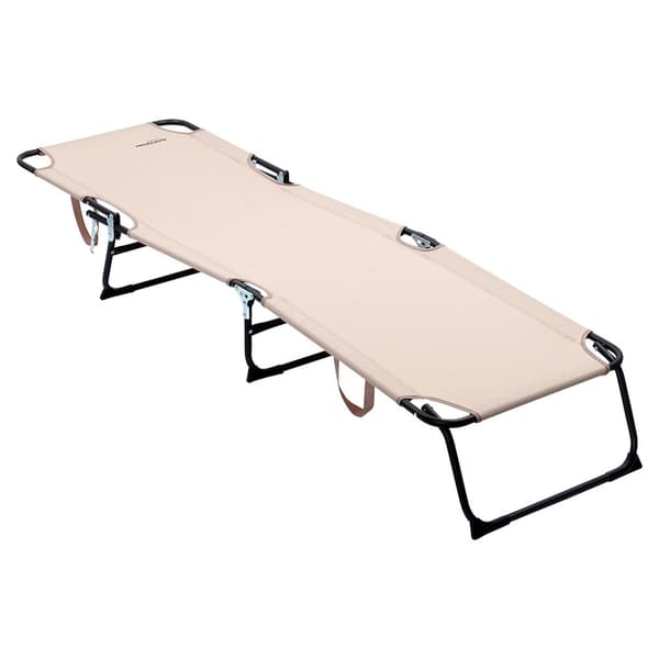 Vikbar trädgårdssolstol i beige