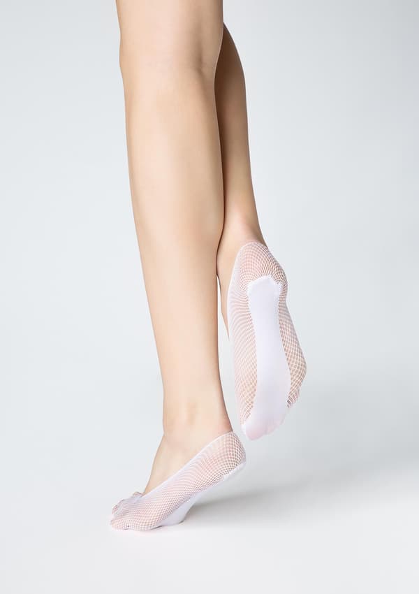 Ankelsockor jacquard vita K13 Marilyn en storlek
