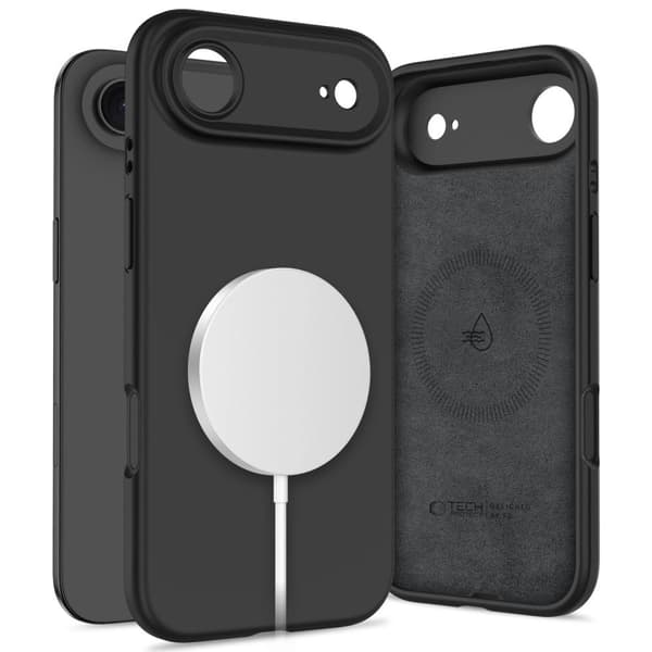 Tech-Protect Silikone MagSafe-etui til iPhone 17 Air - Sort