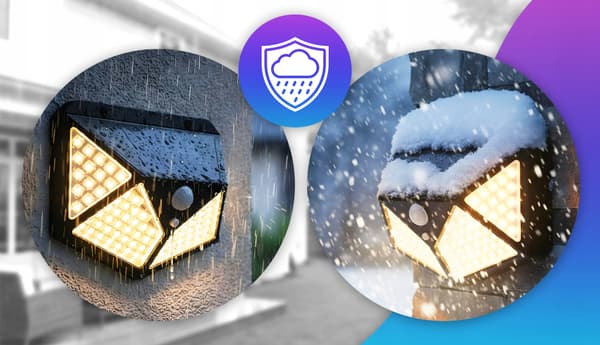 Solcellsdriven trädgårdslampa med skymningssensor, LED-gatubelysning för utomhusbruk