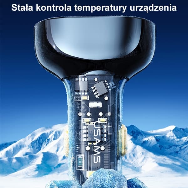 USAMS Autolaturi 2xUSB+1xUSB-C 80WPikalataus sininen CC159CC02 (US-CC159)