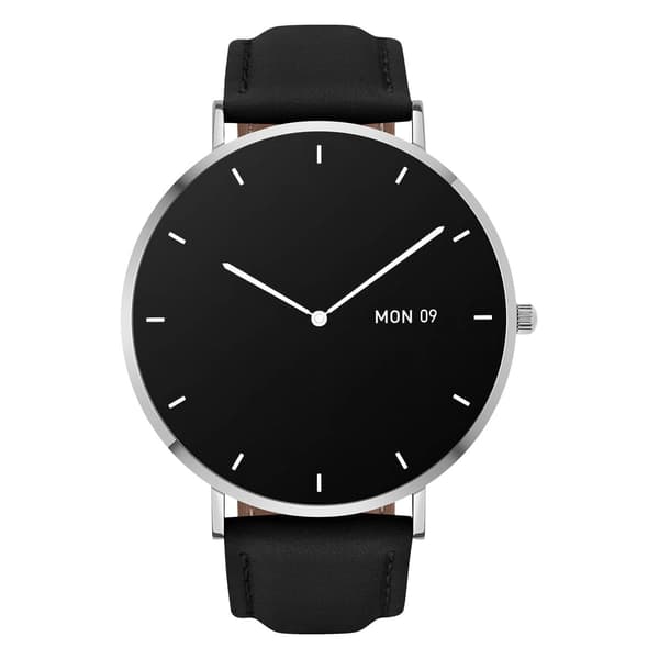 Smartwatch GARETT Verona sølvsort læder
