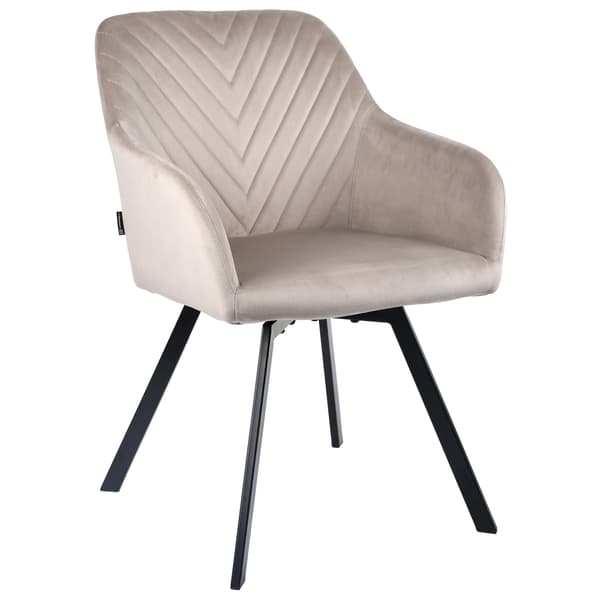 PANKO 2 klädd snurrstol, beige sammet