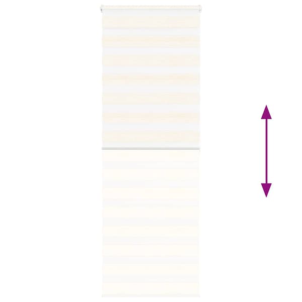 vidaXL Zebrarullgardin, 85x200 cm, Tygbredd 80,9 cm, Polyester