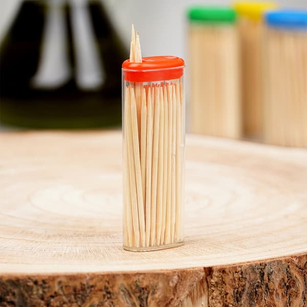 Bambu-tandpetare 6,5 cm 60 st