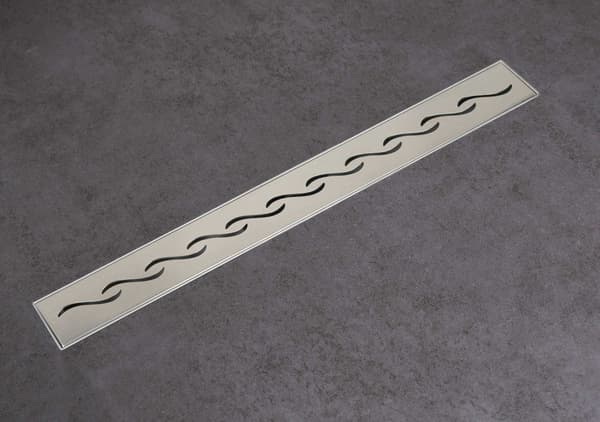 Decor Next Wave lineært afløb 70 cm dekorativ krom