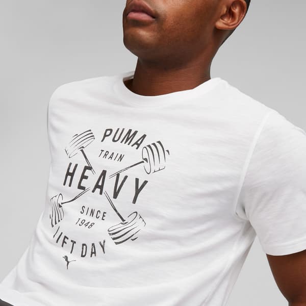 Puma S GRAPHIC EMBLEM herr träningströja vit 52419702 r M