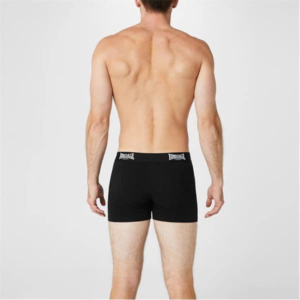 2x Lonsdale TRUNKS -bokserit mustat laatikossa, koko L