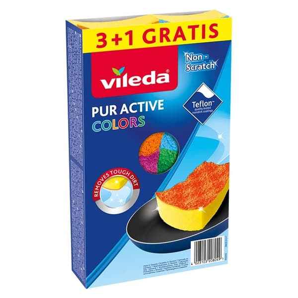 Vileda Zmywa Pur Active Col 4 kpl