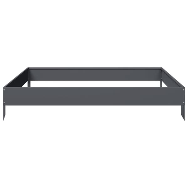 vidaXL højbed antracit 100x100x18,5 cm stål
