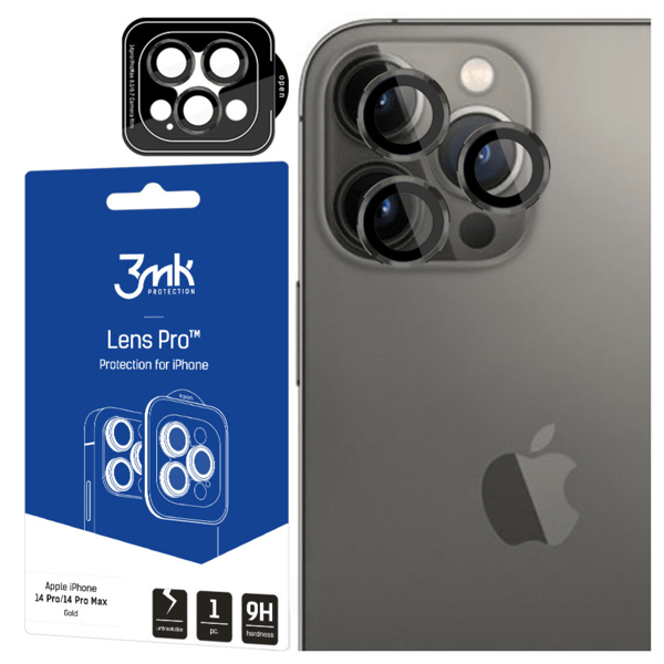 Apple iPhone 14 Pro/14 Pro Max - 3mk Linsebeskyttelse Pro Grafit
