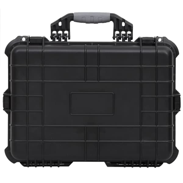 vidaXL flightcase, sort, 52x40x19 cm, PP