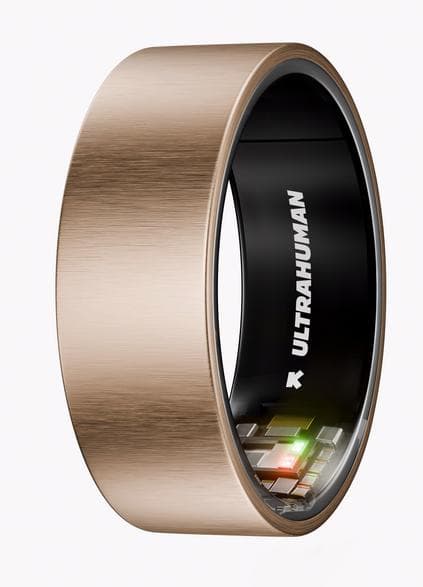 Smartring ULTRAHUMAN Ring Air storlek 8 Borstat rosa guld