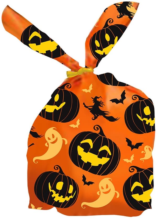 Halloween Græskar Slikpose 22x13cm