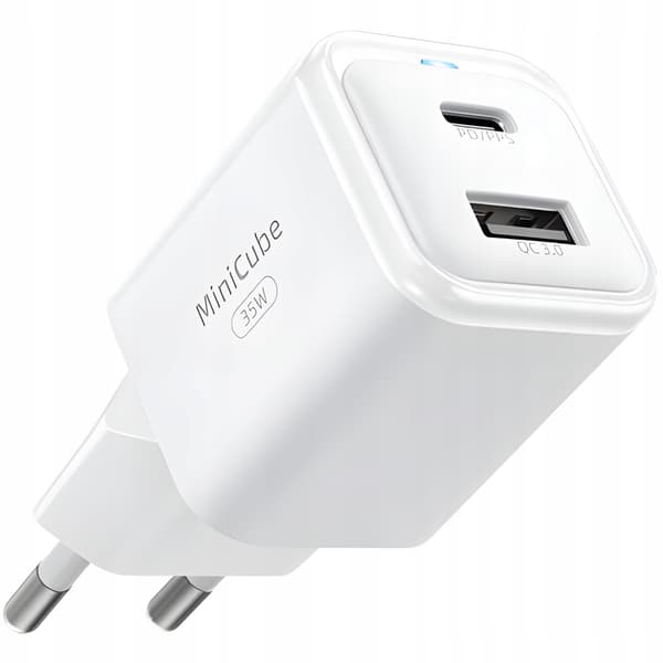 INNOSTYLE HURTIGOPLADER CUBE USB-C 35W USB TYPE C GAN II TIL SAMSUNG LED