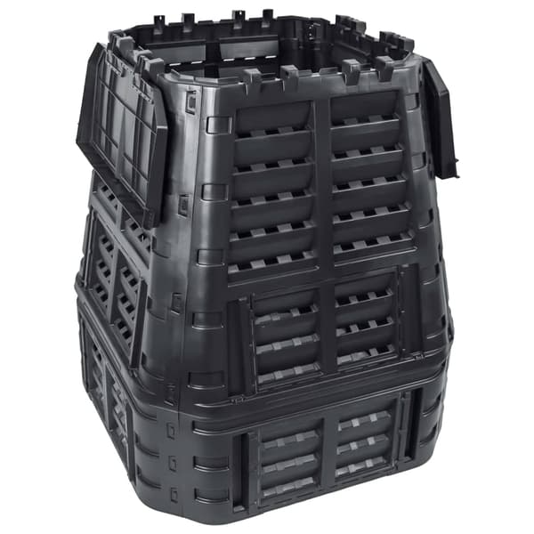 vidaXL Havekompostor, Sort, 93,3x93,3x113 cm, 740 L