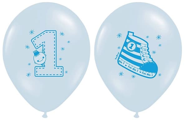 Sneaker nummer 1 ballonger blå, 1 st.