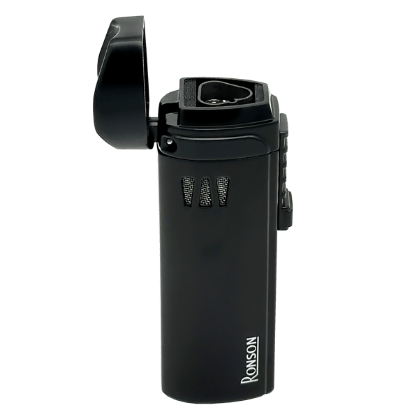 RONSON MISTRAL BLACK 3 JET lighter med cigarpunch, jet