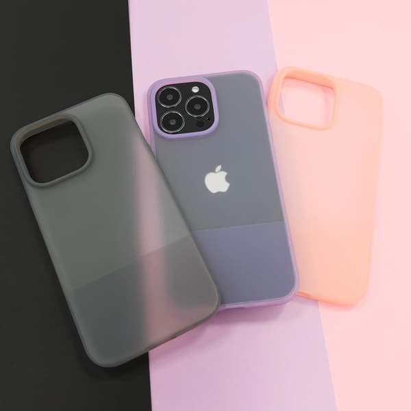 Kingxbar Plain Series Cover til iPhone 13 Pro Silikone Etui Lilla