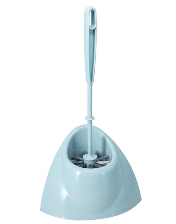 Toalettborste med stativ, hörnplast, 36 cm, 1 st.