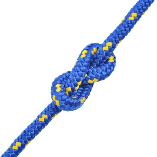 vidaXL Polypropeenipurjehdusköysi, 10 mm, 250 m, Sininen