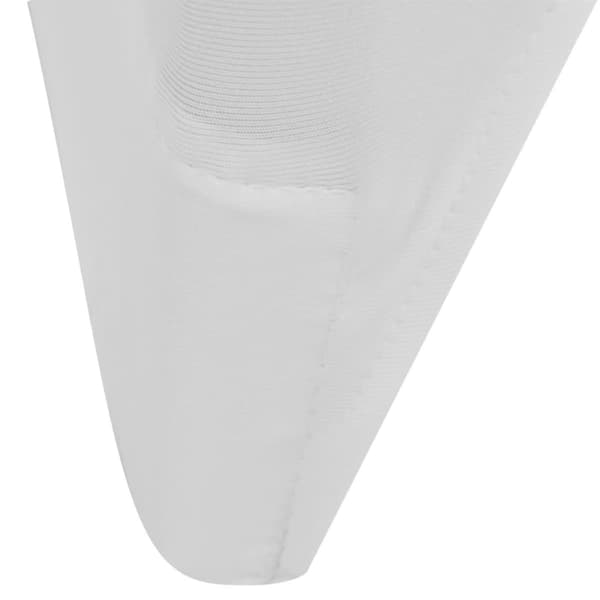 vidaXL Elastiska stolsöverdrag, vita, 100 st