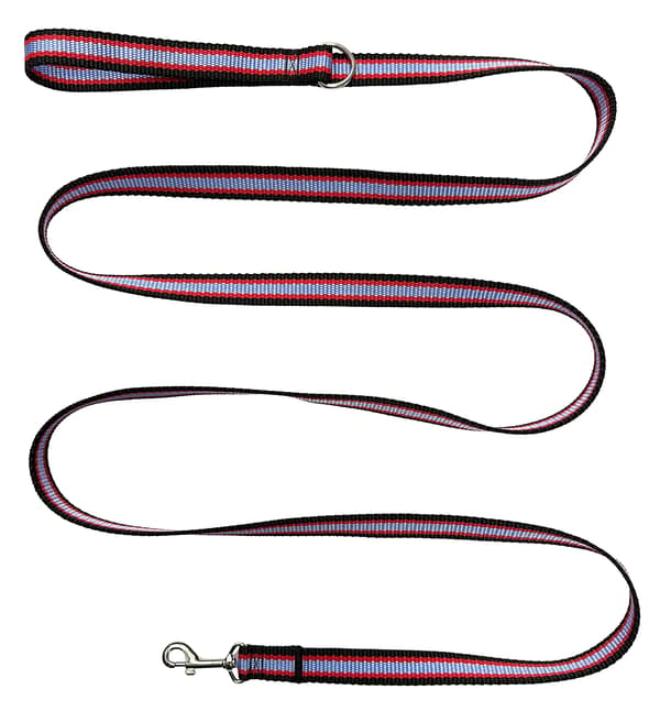 Klassisk hundesnor til gåture, solid, komfortabel, sort, rød, blå, M - 150cm
