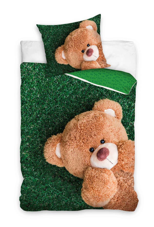Sengetøjssæt 160x200 Ungdomsbomuld Bamse