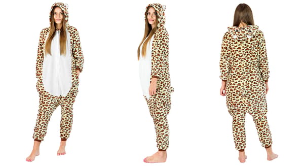 Kostym Onesie kigurumi pyjamas - Leopard