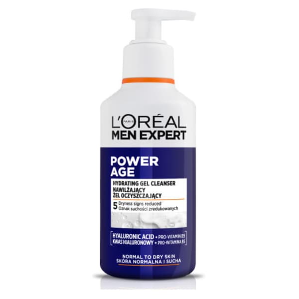 L'Oréal Men Expert Power Age rengøringsgel normal til tør hud 260ml