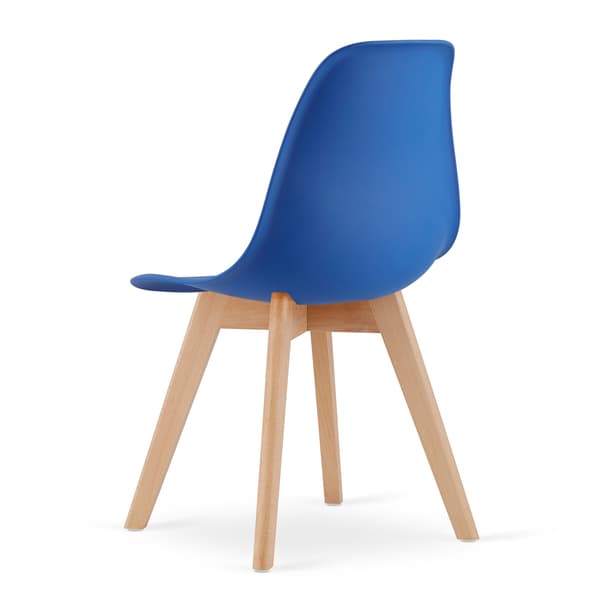 KITO stol blå / naturlige ben x 1