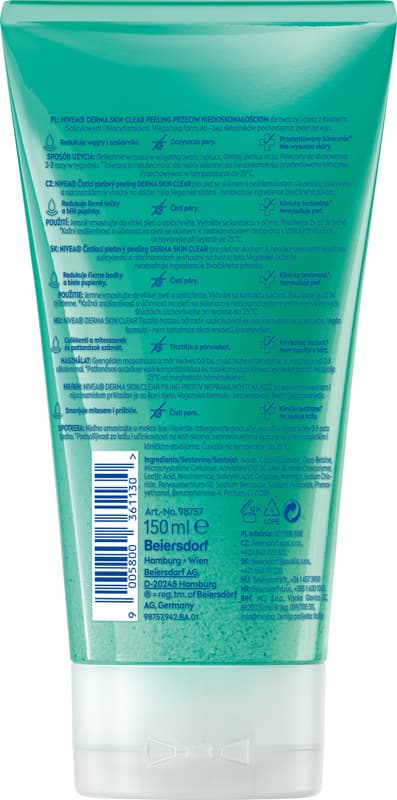 NIVEA Peeling DERMA puhdistava kuorinta
