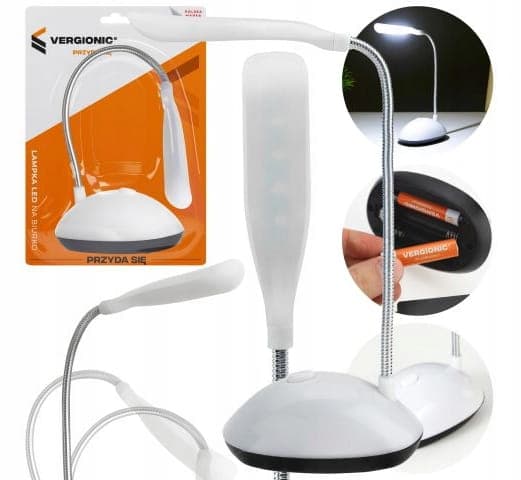 Batteridriven vit trådlös LED-bordslampa