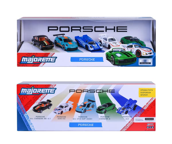 MAJORETTE PORSCHE 5-PACK 1:64 8502105002