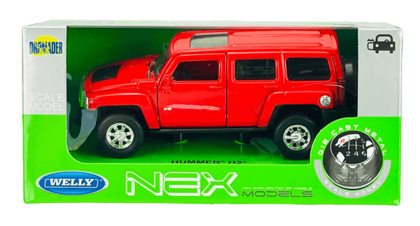 Welly Hummer H3 Punainen 1:34 43629