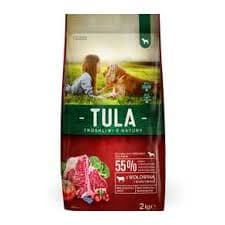 TULA HUNDEFODER OKSEKØD OG GRØNTSAGER 2 KG TØR